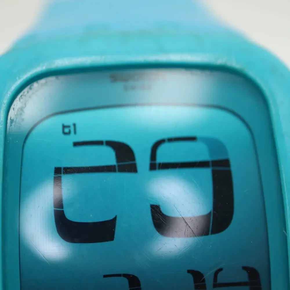 Swatch Touch Blue Digital 39mm Watch Alarm Chrono Timer Silicone w New Battery